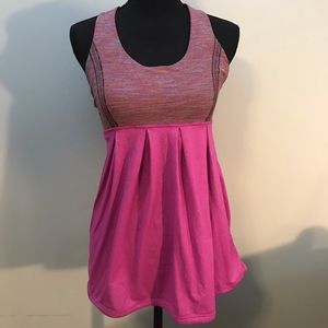 Lululemon pink athletic tank size 6